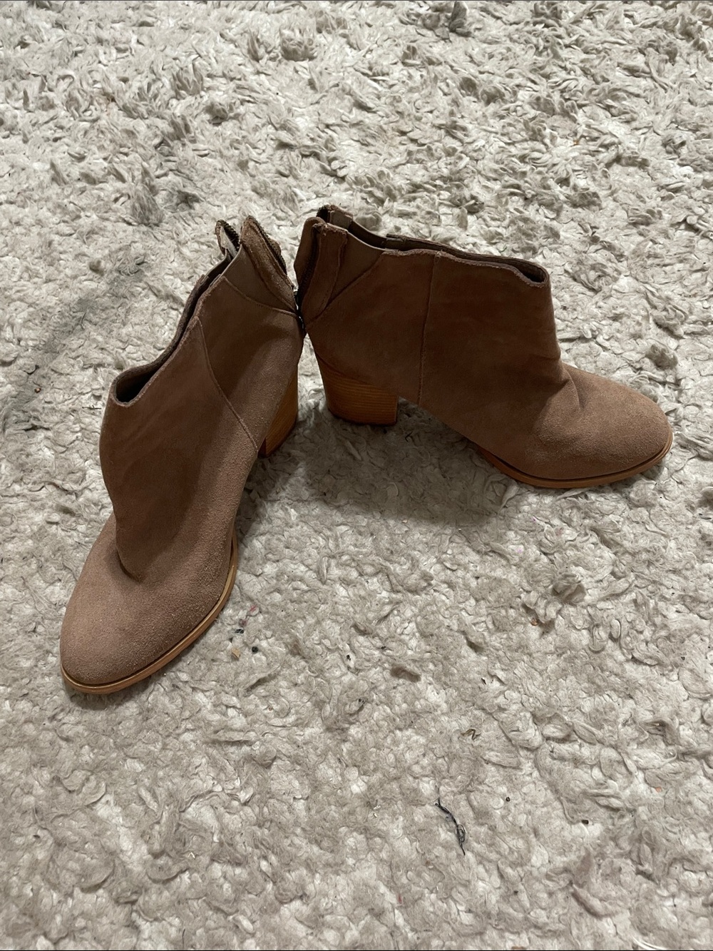 Urban Outfitters Taupe Suede Ankle Booties